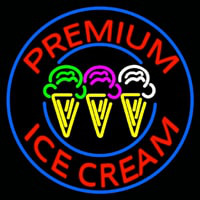 Custom Premium Ice Cream Neontábla