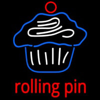 Custom Rolling Pin Cupcake 2 Neontábla