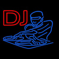 DJ Disc Jockey Disco Music Neontábla