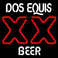 DOS Equis Beer Sign Neontábla