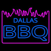 Dallas Bbq With Fire Neontábla