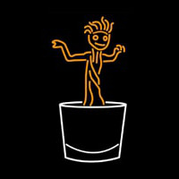 Dancing Boy Logo Neontábla