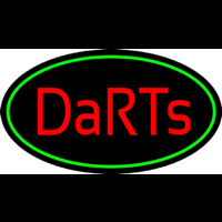 Darts Oval With Green Border Neontábla