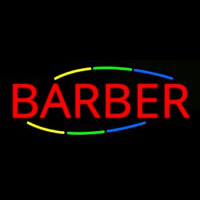 Deco Style Multi Colored Barber Neontábla