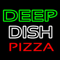 Deep Dish Pizza Neontábla