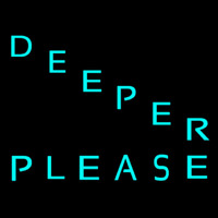 Deeper Please Neontábla