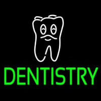 Dentistry With Tooth Logo Neontábla