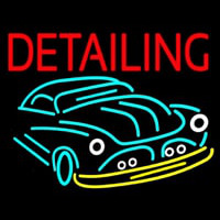 Detailing With Car Logo Neontábla