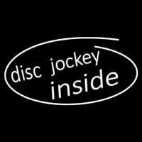 Disc Jockey Inside 1 Neontábla