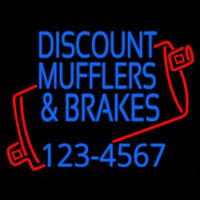 Discount Muflers And Brakes With Phone Number Neontábla
