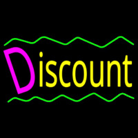 Discount With Border Neontábla