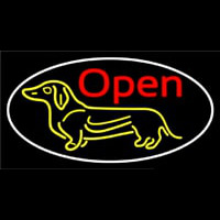 Dog Flashing Open 1 Neontábla