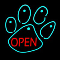 Dog Open Logo 4 Neontábla