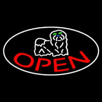 Dog Red Open 2 Neontábla