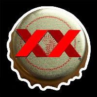 Dos Equis Amber Me ico Bottle Cap Beer Sign Neontábla