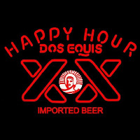 Dos Equis Beer Happy Hour Beer Sign Neontábla