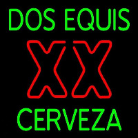 Dos Equis X  Cerveza 24 24 Beer Sign Neontábla