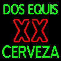 Dos Equis X  Cerveza Beer Sign Neontábla