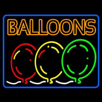 Double Stroke Balloon Block Colored Logo Neontábla