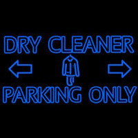 Double Stroke Dry Cleaner Parking Only Neontábla