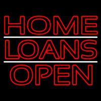 Double Stroke Home Loans Open Neontábla