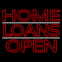 Double Stroke Home Loans Open Neontábla