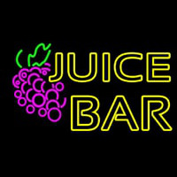 Double Stroke Juice Bar With Grapes Neontábla