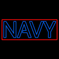 Double Stroke Navy Neontábla