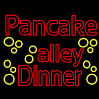 Double Stroke Pancake Alley Dinner Neontábla