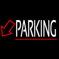 Double Stroke Parking With Down Arrow Neontábla