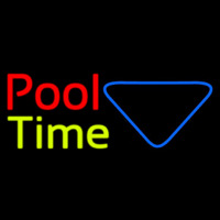 Double Stroke Pool Time With Billiard Neontábla