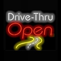 Drive - Thru Open Coffee Neontábla