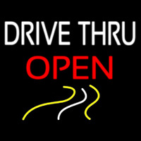 Drive Thru Red Open Neontábla