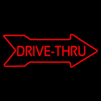 Drive Thru With Arrow Neontábla