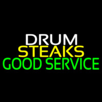 Drum Steaks Good Service Block 1 Neontábla