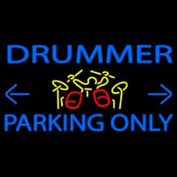 Drummer Parking Only 1 Neontábla