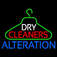 Dry Cleaners Hanger Logo Alteration Neontábla