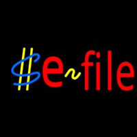E File Neontábla