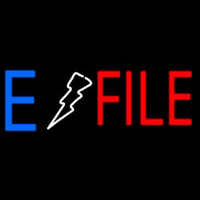 E File Neontábla