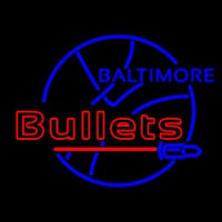 Early Baltimore Bullets Logo Neontábla