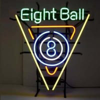 Eight Ball Bolt Nyitva Neontábla