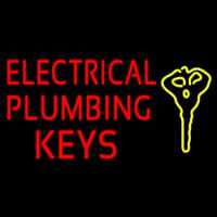 Electrical Plumbing Keys Neontábla