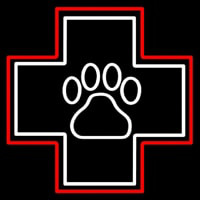 Emergency Icon Veterinary Neontábla