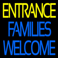 Entrance Families Welcome Neontábla