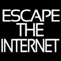 Escape The Internet Neontábla