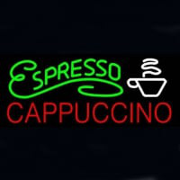 Espresso Cappuccino Bolt Nyitva Neontábla