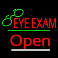 Eye E ams Open Yellow Line Neontábla