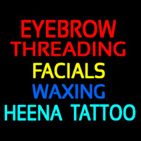 Eyebrow Threading Facials Wa ing Neontábla