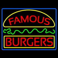 Famous Burgers Neontábla