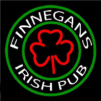 Finnegans Round Te t With Clover Beer Sign Neontábla